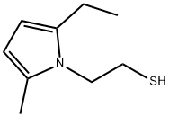 2-(2-ethyl-5-methyl-pyrrol-1-yl)ethanethiol Struktur