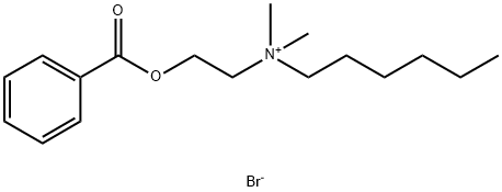 N-(2-benzoyloxyethyl)hexyldimethylammonium Struktur