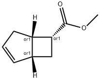 Bicyclo[3.2.0]hept-2-ene-6-carboxylic acid, methyl ester, (1alpha,5alpha,6beta)- (9CI) Struktur