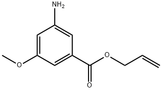 Benzoic acid, 3-amino-5-methoxy-, 2-propenyl ester (9CI) Struktur