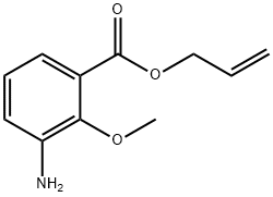 Benzoic acid, 3-amino-2-methoxy-, 2-propenyl ester (9CI) Struktur