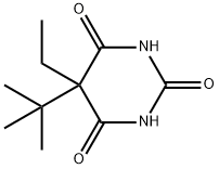 5-(1,1-Dimethylethyl)-5-ethylbarbituric acid Struktur