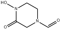 1-Piperazinecarboxaldehyde, 4-hydroxy-3-oxo- (9CI) Struktur