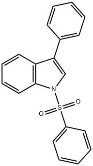 3-PHENYL-1-(PHENYLSULFONYL)INDOLE Struktur