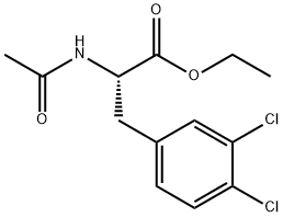 AC-DL-PHE(3,4-CL2)-OET Struktur