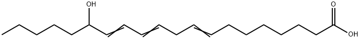 15-hydroxy-8,11,13-eicosatrienoic acid Struktur