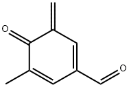 1,5-Cyclohexadiene-1-carboxaldehyde, 5-methyl-3-methylene-4-oxo- (9CI) Struktur