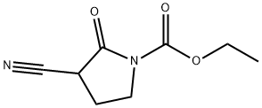 1-Pyrrolidinecarboxylic  acid,  3-cyano-2-oxo-,  ethyl  ester Struktur