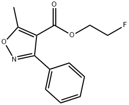 4-Isoxazolecarboxylicacid,5-methyl-3-phenyl-,2-fluoroethylester(9CI) Struktur