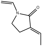 1-ETHENYL-3-ETHYLIDENE-2-PYRROLIDONE(E-) Struktur