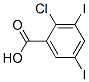 2-chloro-3,5-diiodobenzoic acid Struktur