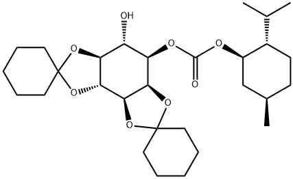 1-(-)-CARBOXYMENTHYL-2,3:4,5-DI-O-CYCLOHEXYLIDENE-D-MYO-INOSITOL Struktur