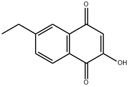 1,4-Naphthalenedione, 6-ethyl-2-hydroxy- (9CI) Struktur