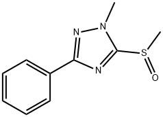 1H-1,2,4-Triazole, 1-methyl-5-(methylsulfinyl)-3-phenyl- Struktur