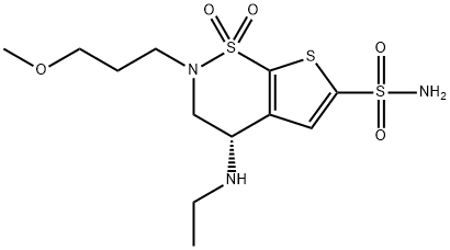 BRINZOLAMIDE RELATED COMPOUND A ((S)-(-)-4-ETHYLAMINO-2,3-DIHYDRO-2-(3-METHOXYPROPYL)-4H-THIENO-[3,2,E]-THIAZINE-6-SULFONAMIDE-1,1-DIOXIDE) price.