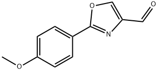 2-(4-METHOXY-PHENYL)-OXAZOLE-4-CARBALDEHYDE Struktur