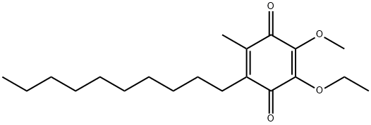 6-decyl-2-ethoxy-3-methoxy-5-methyl-1,4-benzoquinone Struktur