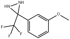 3-(3-METHOXYPHENYL)-3-(TRIFLUOROMETHYL)-DIAZIRIDINE Struktur