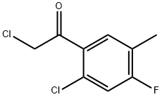 Ethanone, 2-chloro-1-(2-chloro-4-fluoro-5-methylphenyl)- (9CI) Struktur