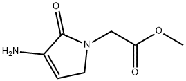 1H-Pyrrole-1-aceticacid,3-amino-2,5-dihydro-2-oxo-,methylester(9CI) Struktur