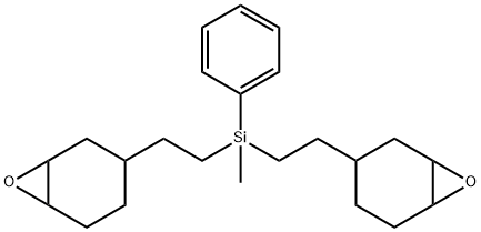 METHYL-BIS[2-(7-OXABICYCLO[4.1.0]HEPT-3-YL)ETHYL]PHENYLSILANE Struktur