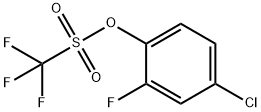 4-Chloro-2-fluorophenyl trifluoromethanesulphonate Struktur