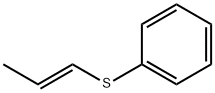 (E)-1-(Phenylthio)propene Struktur