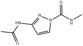 1H-Pyrazole-1-carboxamide,  3-(acetylamino)-N-methyl- Struktur