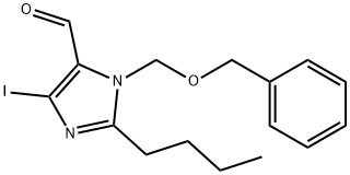 1-Benzyloxymethyl-2-butyl-4-iodoimidazole-5-carboxaldehyde Struktur