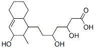 7-(3-hydroxy-2-methyl-1,2,3,5,6,7,8,8a-octahydro-1-naphtalenyl)-3,5-dihydroxyheptanoic acid Struktur