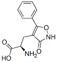 (R)-alpha-Amino-2,3-dihydro-3-oxo-5-phenyl-4-isoxazolepropanoic acid Struktur