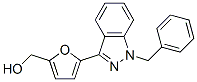 3-(5'-hydroxymethyl-2'-furyl)-1-benzylindazole Struktur