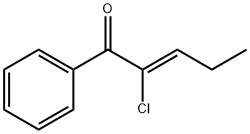 2-Penten-1-one, 2-chloro-1-phenyl-, (Z)- (9CI) Struktur