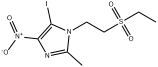 1-[2-(ETHYLSULFONYL)ETHYL]-5-IODO-2-METHYL-4-NITRO-1H-IMIDAZOLE Struktur