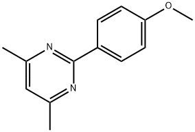 4,6-DIMETHYL-2-(4-METHOXYPHENYL)PYRIMIDINE Struktur