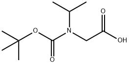 N-BOC-N-ISOPROPYL-AMINO-ACETIC ACID Struktur