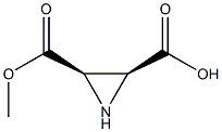 2,3-Aziridinedicarboxylicacid,monomethylester,(2R-cis)-(9CI) Struktur