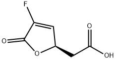 2-Furanaceticacid,4-fluoro-2,5-dihydro-5-oxo-,(2R)-(9CI) Struktur