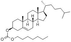 CHOLESTEROL N-HEPTYL CARBONATE Struktur