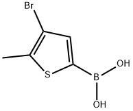 5-METHYL-4-BROMOTHIOPHEN-2-YLBORONIC ACID Struktur