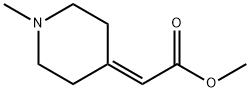 Acetic acid,2-(1-methyl-4-piperidinylidene)-,methyl ester Struktur