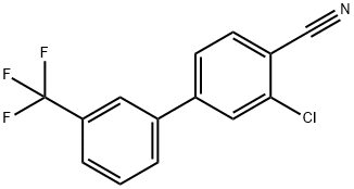 2-Chloro-4-[3-(trifluoroMethyl)phenyl]benzonitrile Struktur