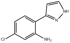 5-chloro-2-(1H-pyrazol-5-yl)aniline(SALTDATA: FREE) Struktur