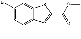 6-BROMO-4-FLUORO-BENZO[B]THIOPHENE-2-CARBOXYLIC ACID METHYL ESTER Struktur