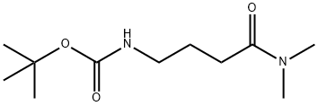 tert-butyl 4-(dimethylamino)-4-oxobutylcarbamate Struktur