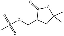 5,5-DIMETHYL-3-(MESYLOXYMETHYL)DIHYDRO-2[3H]-FURANONE Struktur