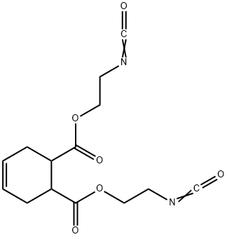 4-Cyclohexene-1,2-dicarboxylic acid bis(2-isocyanatoethyl) ester Struktur