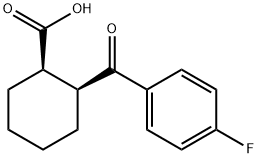 CIS-2-(4-FLUOROBENZOYL)-1-CYCLOHEXANE-CARBOXYLIC ACID, 99 Struktur