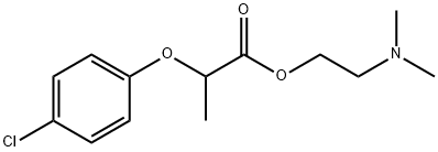 2-(p-Chlorophenoxy)propionic acid 2-(dimethylamino)ethyl ester Struktur