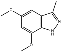 5,7-Dimethoxy-3-methylindazole Struktur